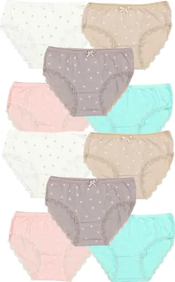 Produktbild von TupTam Mädchen Slips mit Aufdruck 10er Pack, Farbe: Farbenmix 9, Größe: 140-146