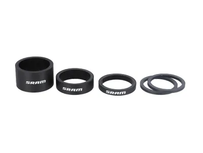 Produktbild von SRAM Carbon Spacer-Set schwarz-weiß - Präzise Höhenverstellung für den Vorbau...