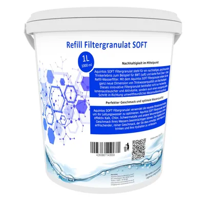 Produktbild von Refill Filtergranulat ? Ersatz für BWT soft und Aarke Pure Clean + Taste 1 L  SOFT Filtergranulat von Aquintos