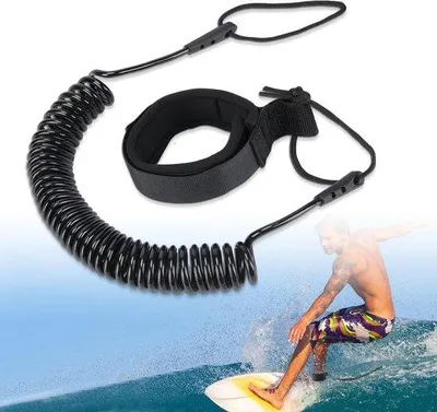 Immagine prodotto di Corde da surf - Corda da 3 metri - Surf - Corde per longboard - Accessori per stand up paddle - Accessori - Tavole da SUP - Corda di sicurezza per SUP e kayak - Adatta per tavole da surf, pagaie verticali e kayak