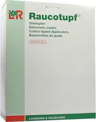 Produktbild von Raucotupf tyčinka tampón 1 ks ster.large bavlnená hlava 50X2 ks