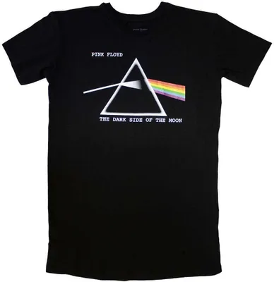 Obrázek produktu pro Pink Floyd - "Dark Side Of The Moon Courier" tričko-šaty pro ženy RO11683 (S) (černá)