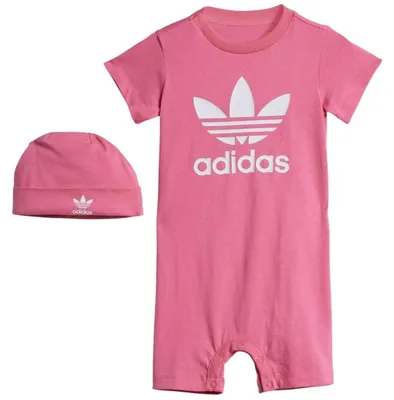 Imagen del producto de Conjunto deportivo Adidas Gift Set Jumpsuit And Beanie "Pink Fusion" para Bebé
