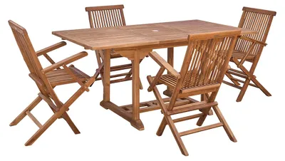 Produktbild von Ausziehbare Gartenmöbel geöltes Teakholz 4/8 Sitz
