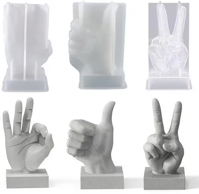 Immagine prodotto di Stampi in silicone - Set da 3 - Ideali per resina fai da te e saponi