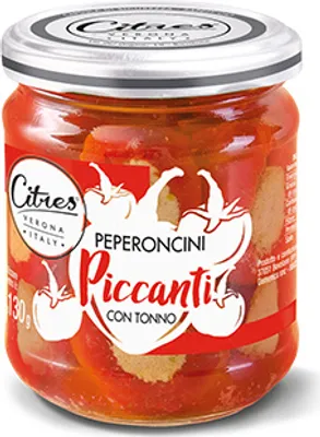 Produktbild von Piccanti Tonno 190g Paprika in Salzlake - Citres