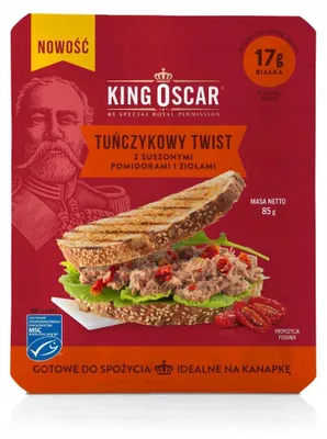 Produktbild von King Oskar Thunfisch-Snack mit Zwiebeln und Senfdressing, 85g