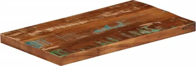 Immagine prodotto di vidaXL Piano da tavolo 40x20x2,5 cm rettangolare in legno massiccio antico