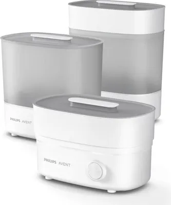 Zdjęcie produktu dla Sterylizator parowy Philips Avent 4 w 1, Elektroniczny, 6 min sterylizacji, 24h sterylności, Biały