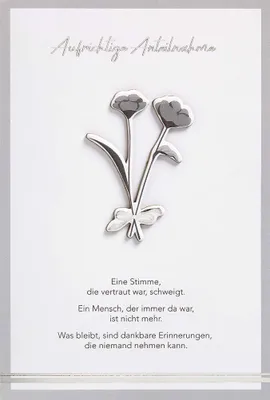 Produktbild von Trauer - Beileid - Kondolenz - FEELINGS COLLECTION Karte mit Umschlag