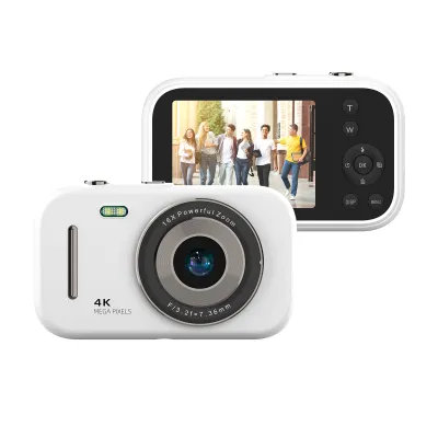 Obrázek produktu pro digitální kamera 4K, přenosná digitální videokamera, 48 MP, 2,8palcový displej IPS, 16x zoom, vestavěná baterie, dárek k narozeninám a Vánocům pro teenagery, studenty, přátele