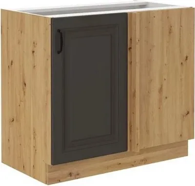 Immagine prodotto di Mobile cucina angolare inferiore 105 cm FRYZIA - rovere artigianale / grafite