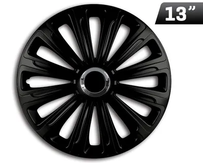 Productafbeelding van Trend RC zwarte wieldeksels, 13 inch, set van 4.