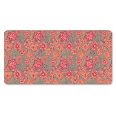 Produktbild von MuchoWow® Mauspad Mousepad Schmetterlinge - Muster - Frühling - Bohème 60x30 cm - Mousepads - Maus Mat - Pad - Mausunterlage - Nachhaltig