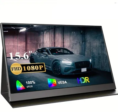 Imagen del producto de Monitor portátil - Pantalla portátil - Monitor adicional - Monitor USB-C - Pantalla para portátil - 15,6 pulgadas Full HD