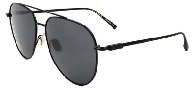 Zdjęcie produktu dla Okulary przeciwsłoneczne dla mężczyzn Ferragamo SF308S, matowa czerń, 61/15/145