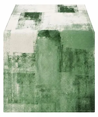 Immagine prodotto di Tovaglia da tavolo in lino effetto verde, idrorepellente, 40x140 cm