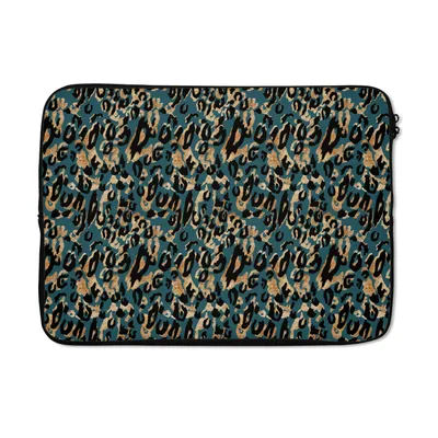 Produktbild von MuchoWow® Laptop Hülle 14 ZollPanther - Luxus - Muster Laptoptasche - Laptoptasche - Stoßsicher - Schutzhaube