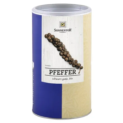Produktbild von Pfeffer schwarz ganz  550 g, Gastrodose groß