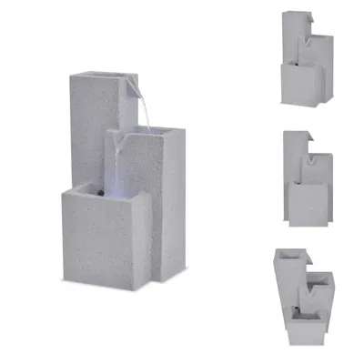 Immagine prodotto di vidaXL Fontana da interno con luce LED in poliresina - Fontane e cascate