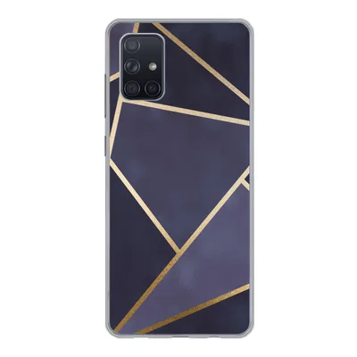 Produktbild von MuchoWow® Handyhülle Schutzhülle Hülle für Samsung Galaxy A51 Marmor - Blau - Collage Silikon Softcase Handy Hülle - Schutzabdeckung