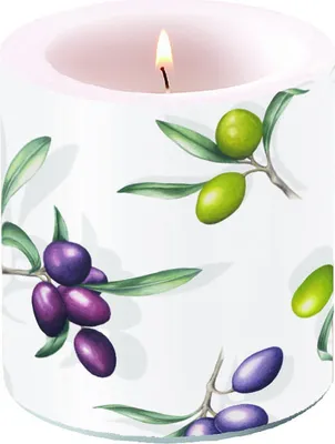 Produktbild von Kerze - klein - Delicous olives - Oliven