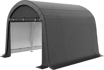 Produktbild von Gartenhaus, Aufbewahrungszelt – Foliengarage, Schuppen – Schutz für den Außenbereich – UV-beständig, wasserabweisend – 300 x 300 x 235 cm – Grau