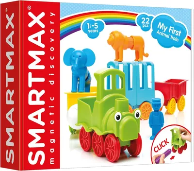 Produktbild von Holzeisenbahn, Kinderspielzeug, bunt, für Zuhause