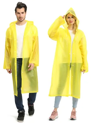 Productafbeelding van Doorzichtige Regenjas - Herbruikbare Regenponcho - Waterdicht - Uni - Ademend - Ideaal voor Wandelen en Fietsen - 2 Stuks