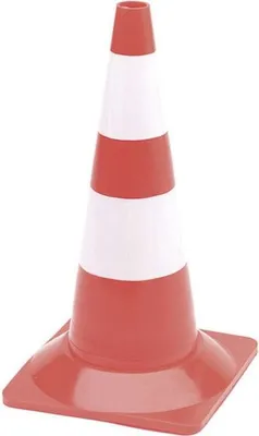 Productafbeelding van Perel - Startkegel, 50 cm, rood-wit | 1 stuk