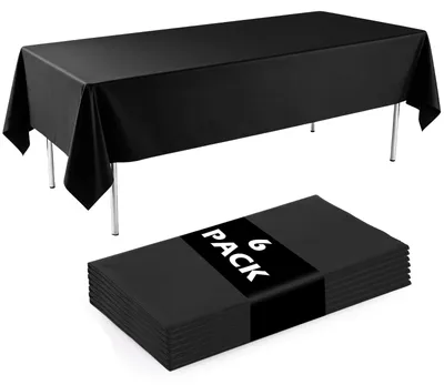Obrázek produktu pro Sada 6 kusů plastových jednorázových ubrusů, rozměry 137 cm x 274 cm