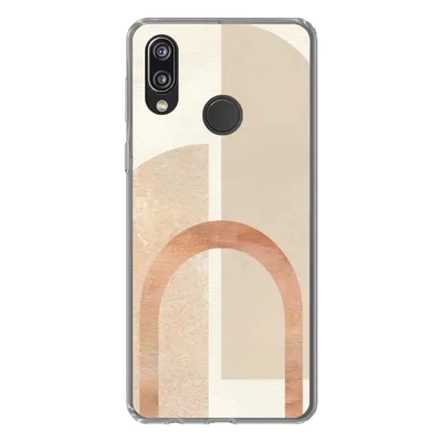 Produktbild von MuchoWow® Handyhülle Schutzhülle Hülle für Huawei P20 Lite (2020) Marmor - Muster - Rosa Silikon Softcase Handy Hülle - Kartenhalter