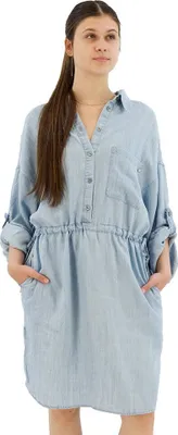 Produktbild von Replay W9007a.000.42847a Langärmliges Kurzes Kleid Blau XS Frau Blau XS