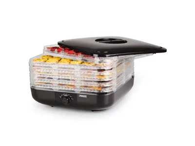 Produktbild von Princess 112380 Dörrautomat, Schwarz, Transparent, 70 °C, 35 °C, 350 W, 220 - 240 V, 2,93 kg
