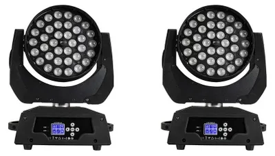 Image de Projecteur à tête mobile, RGBW+UV,DMX, 36 x 18 W, prise UE