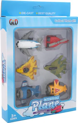 Immagine prodotto di Mini stimolazione lega modello di aereo set ritirare giocattolo aereo per bambini regalo bambino