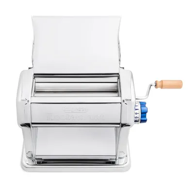 Image de Imperia Restaurant Manuale Ruvida - Machine à pâtes manuelle en acier inoxydable, rouleau à pâtisserie rustique