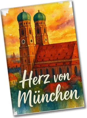 Produktbild von Münchner Frauenkirche Herz von München Souvenir Souvenir Magnet