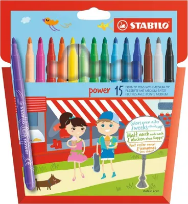 Image de STABILO Power Fasermaler Multicolore