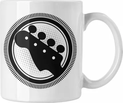 Produktbild von Trendation - Gitarrenspieler Tasse Geschenk Gitarre Geschenkidee Spruch Kaffee-Becher fürr Gitarrist Grafik (Weiß)