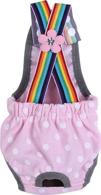 Produktbild von Windel für weibliche Hunde, physiologische Menstruation, Strumpfhalter, Unterwäsche, Slips, Hose, gepunktet, rosa, Größe M
