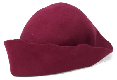 Produktbild von Mittelalter Filzhut / Pilgerhut burgundrot