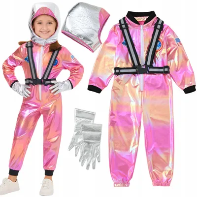 Produktbild von Hopki Rosa Astronauten-Kostüm für Kinder – Kombinezon NASA
