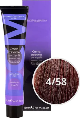 Produktbild von DCM Hair Color Cream Ammonia Free 4-58 Red 100ml