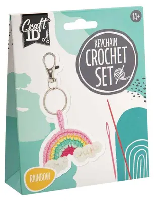 Image de Haakpakket Sleutelhanger Regenboog - incl. Naald en Draad