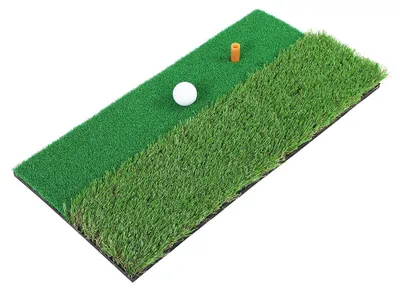 Produktbild von Golf-Schlagmatte mit mehreren Oberflächen, 30 x 60 cm, für drinnen und draußen, zum Üben von Schwungrasen