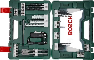 Produktbild von V-Line Bohrer- und Bit-Set, 68-teilig, Klappmesser, Magnetstab, Winkelschrauber