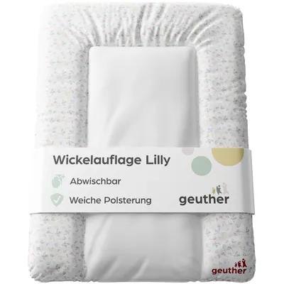 Produktbild von GEUTHER Wickelauflage Lilly | Soft Weiß | 52x72 cm | Abwischbar | Gepolstert |  EU
