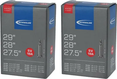 Produktbild von Schwalbe 2x Schlauch SV19A extra leicht (40/62-584/635) - 27,5-29 Zoll