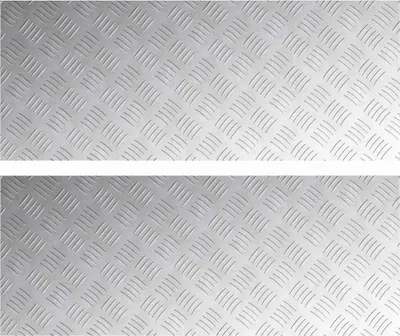Image de vidaXL Escalier Marche à angle droit 2 pcs Argent 100 x 40 cm Aluminium